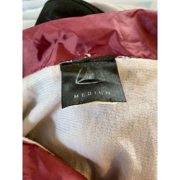 Active Windbreaker Pin-up Girl Bettie Page Burgundy Medium - Picture 4 of 5